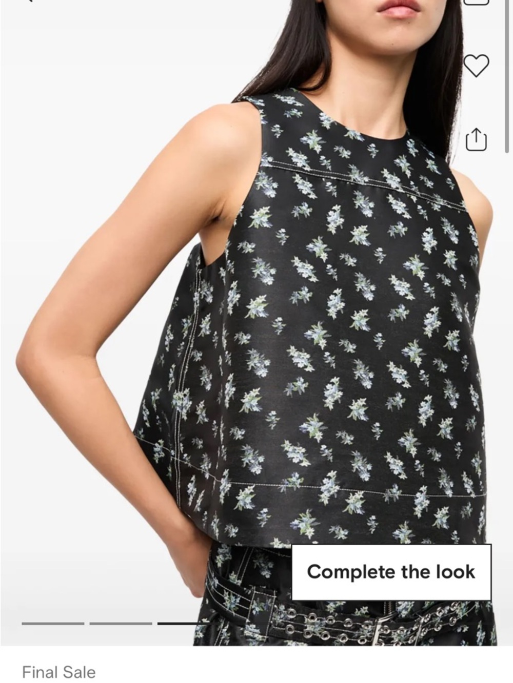 Ganni floral print blouse. Size 36